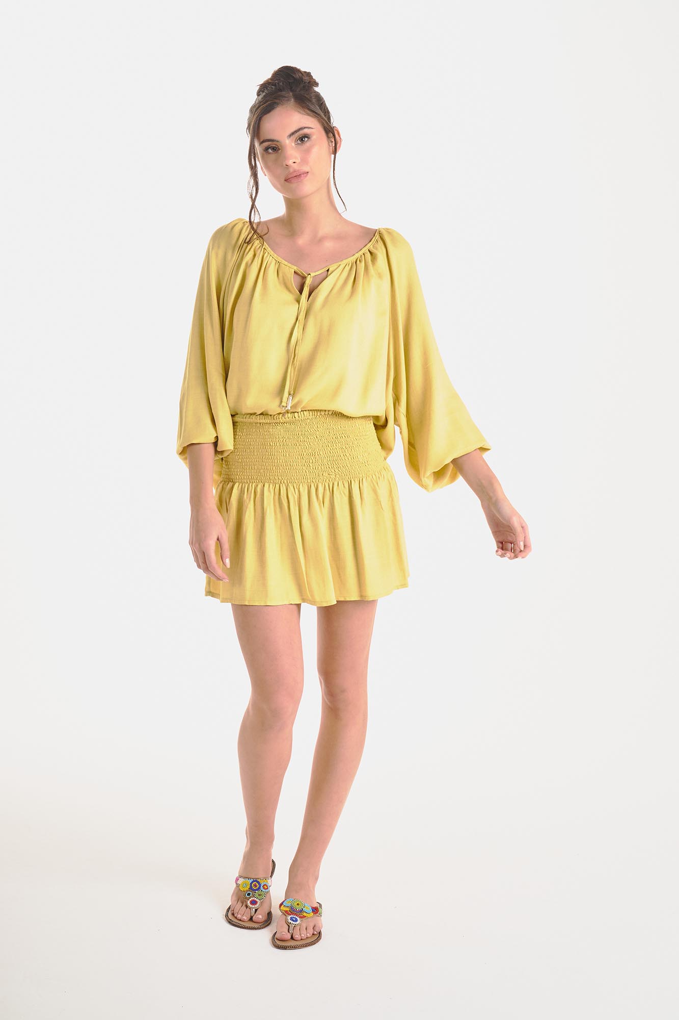 FALDA ANGUILA  AMARILLO